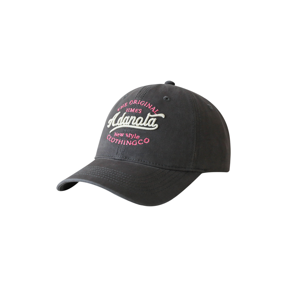 Nuevo sombrero de béisbol bordado tridimensional de moda sombrero de lengua de pato superior suave para hombres y mujeres algodón mostrando la cara pequeña beige ajustable