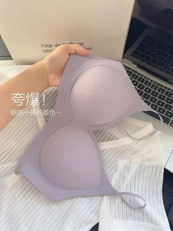 无痕奶皮外扩显大显腰细内衣女2025年新款漫画胸小胸聚拢固定文胸|undefined