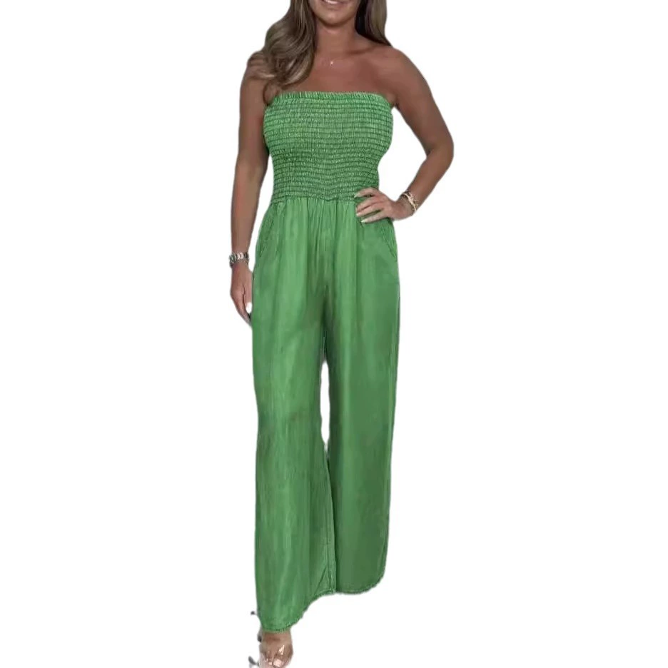 Sexy tube top, overall, Amazon, European style