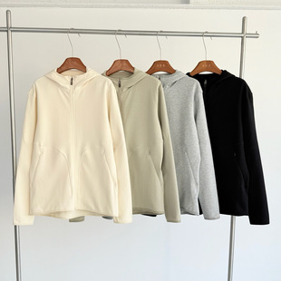 New Zealand Tail Goods Autum New Couple Comprehensive Training Hooded Zipper Stereo Splicing Loose Jacket 3035