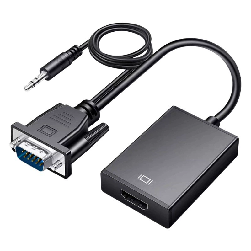 Конвертер VGA в HDMI с источником питания аудиодиапазона VGA Revolution HDMI Женский аудио дисплей HD переходной кабель