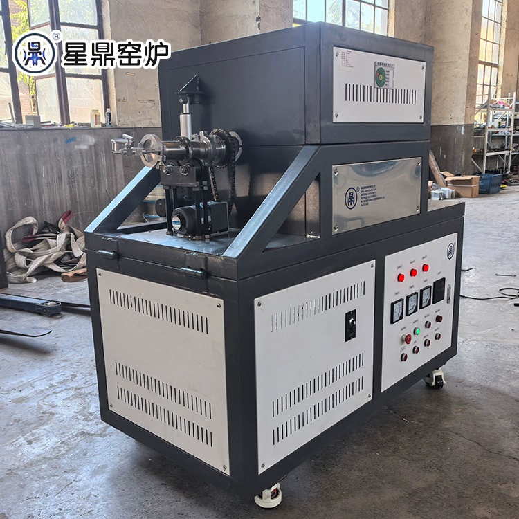 Лабораторная ротационная трубчатая печь Интеллектуальная система контроля температуры Производитель источника регулируемой скорости