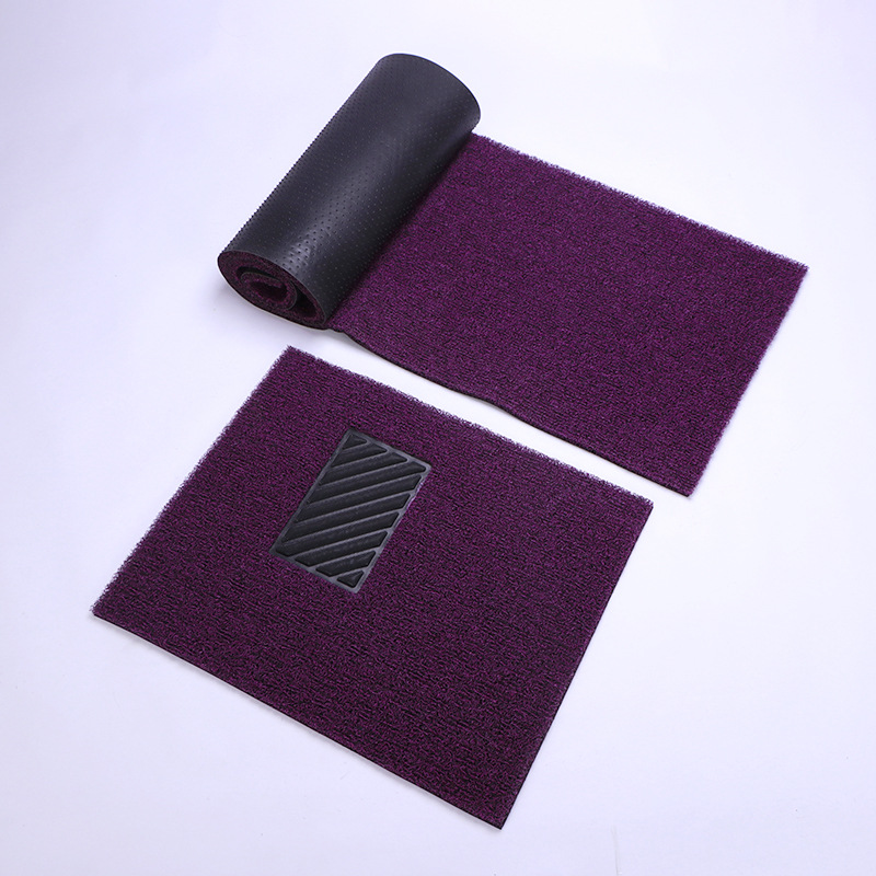 Car mat universal silk ring can be cut easy to clean non-slip foot mat monolithic main driving mat manufacturers