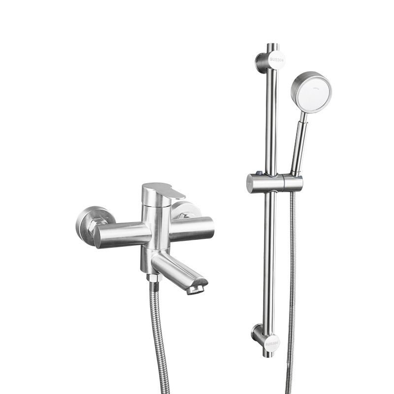 304 stainless steel shower faucet hot and cold water fittings toilet bathroom shower faucet solar mixing valve