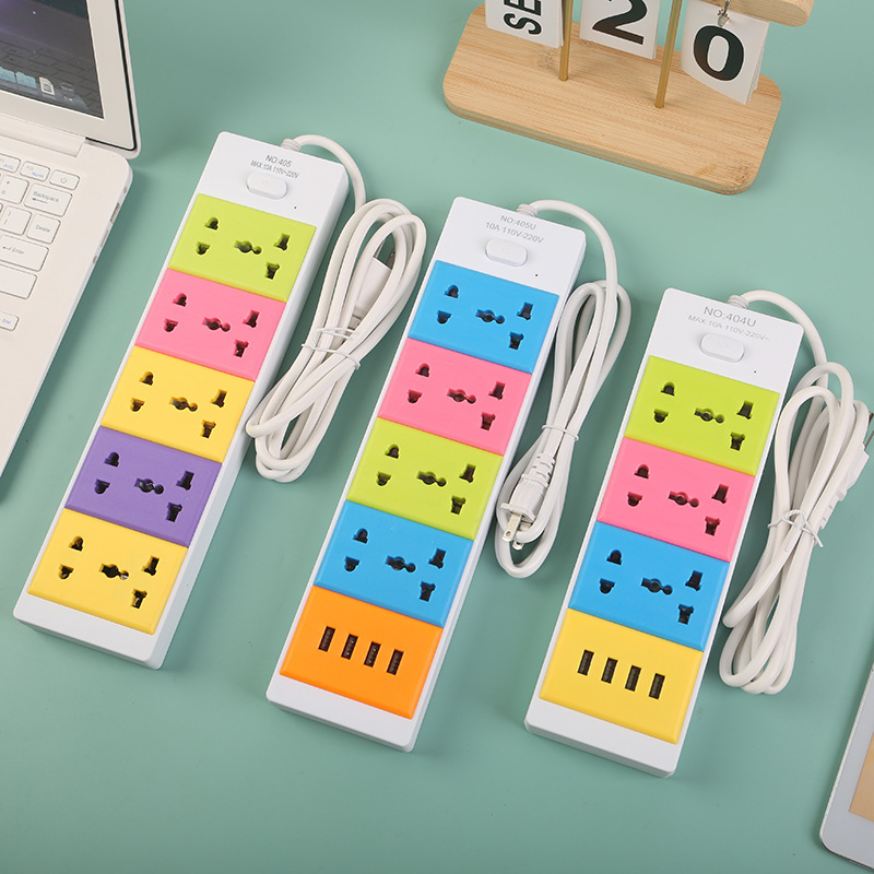 外贸万能孔通用插座USB多用创意跨境多功能东南亚