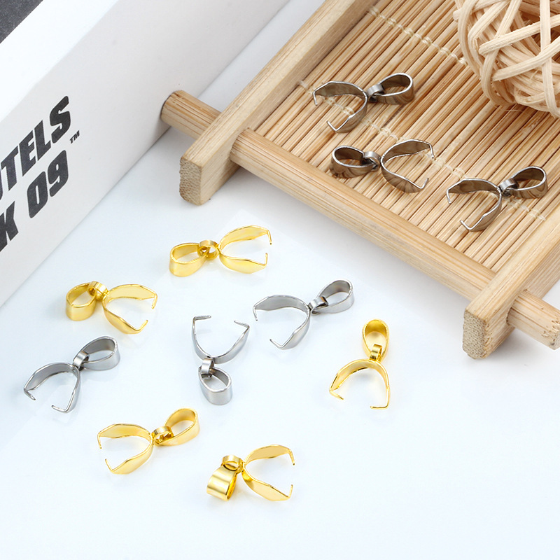 Stainless steel with ring melon buckle Yu Pei Jewelry pendant buckle stainless steel jewelry diy clip buckle factory direct sales