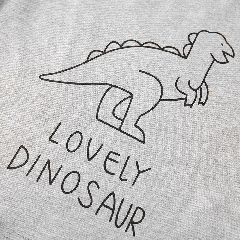 2024 moda coreana ropa infantil otoño nuevo niño camiseta de manga larga dinosaurio niño camiseta base ropa de bebé al por mayor