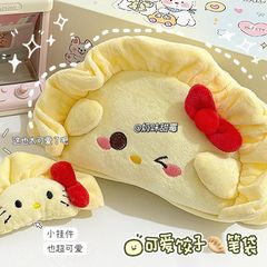クリエイティブシミュレーション餃子 KT 猫ぬいぐるみ鉛筆バッグ日本のかわいい高価値漫画学生大容量文具箱女性のための