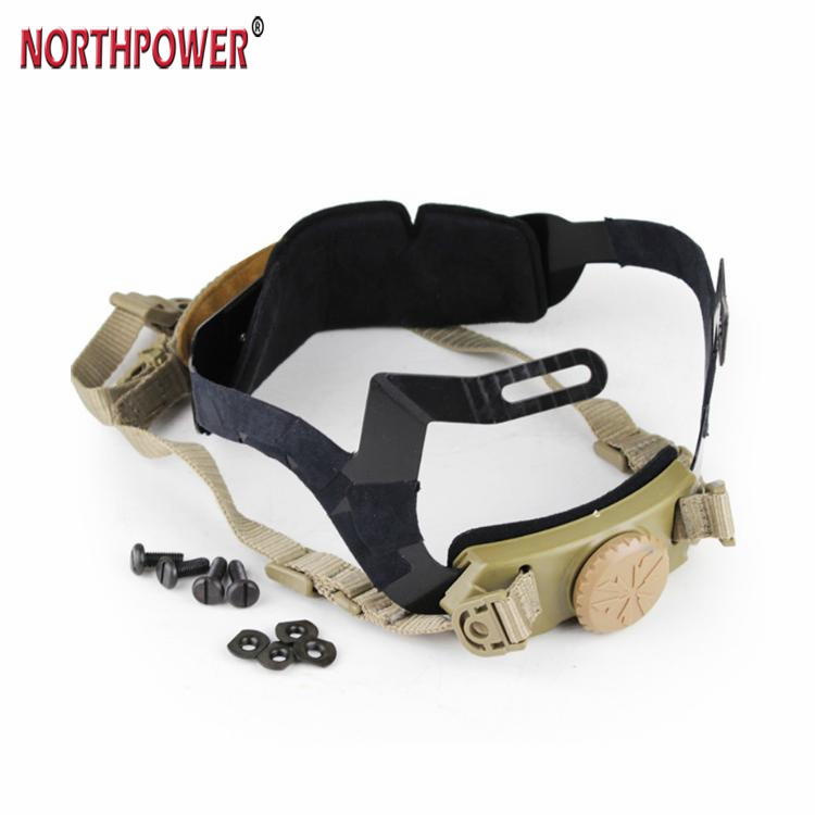 Foreign Trade Tactical Helmet Suspension and Fixation System with Lining, Knob Adjustable, Suitable for Fast Tactical Helmet Accessories