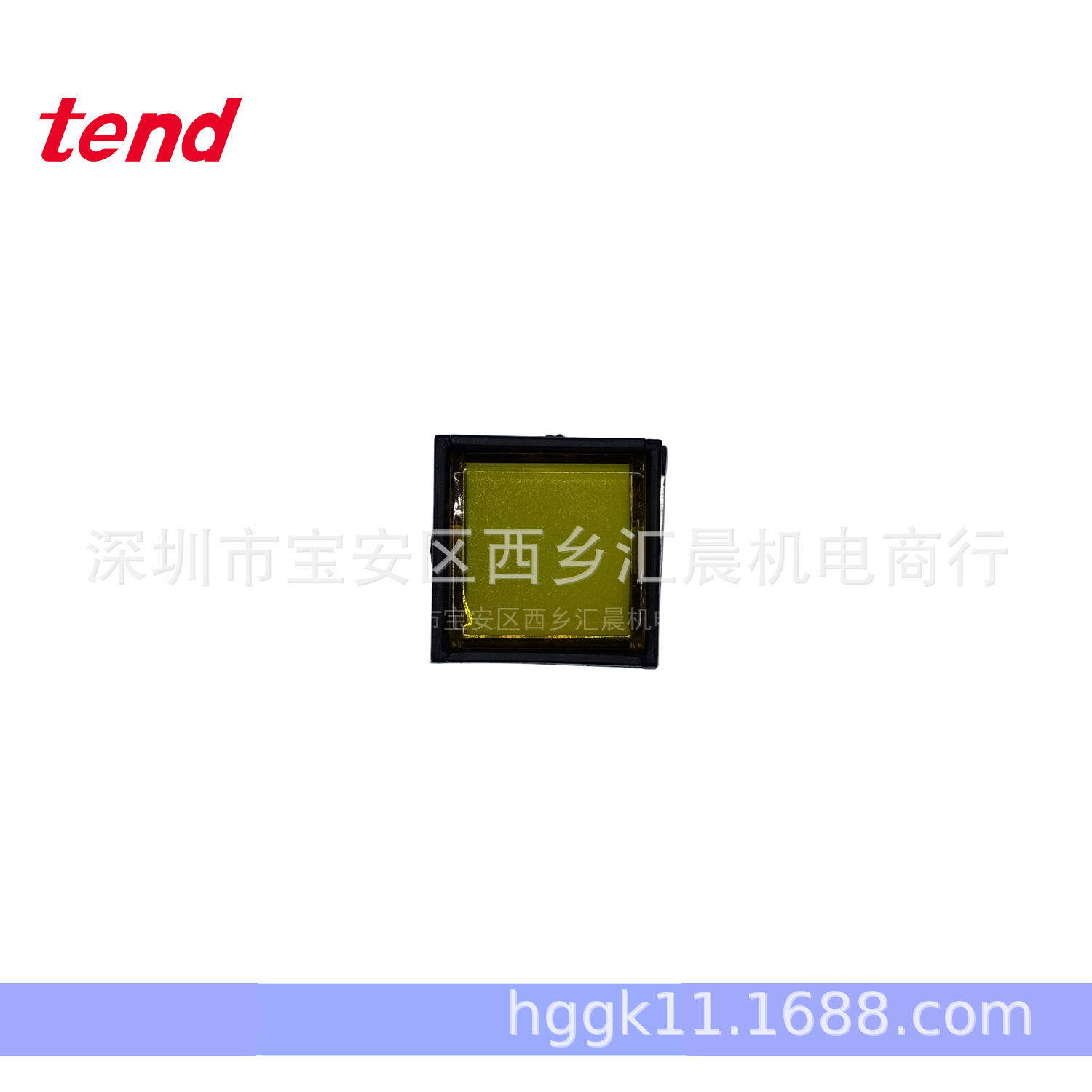 TEND天得按钮开关TN16-MLS47Y1黄色正方形按钮