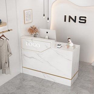 Cashier Counter Clothing Store Front Desk Women's Clothing Store Small Bar Table Beauty Salon Modern Simple Reception Desk