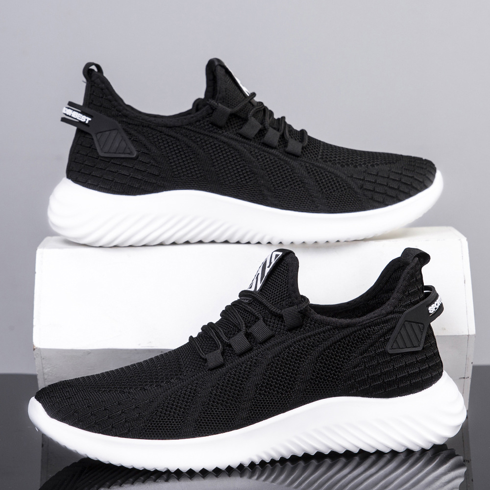 Men's Shoes 2023 New Casual Sports Summer Trendy Fly Knitted Shoes…
