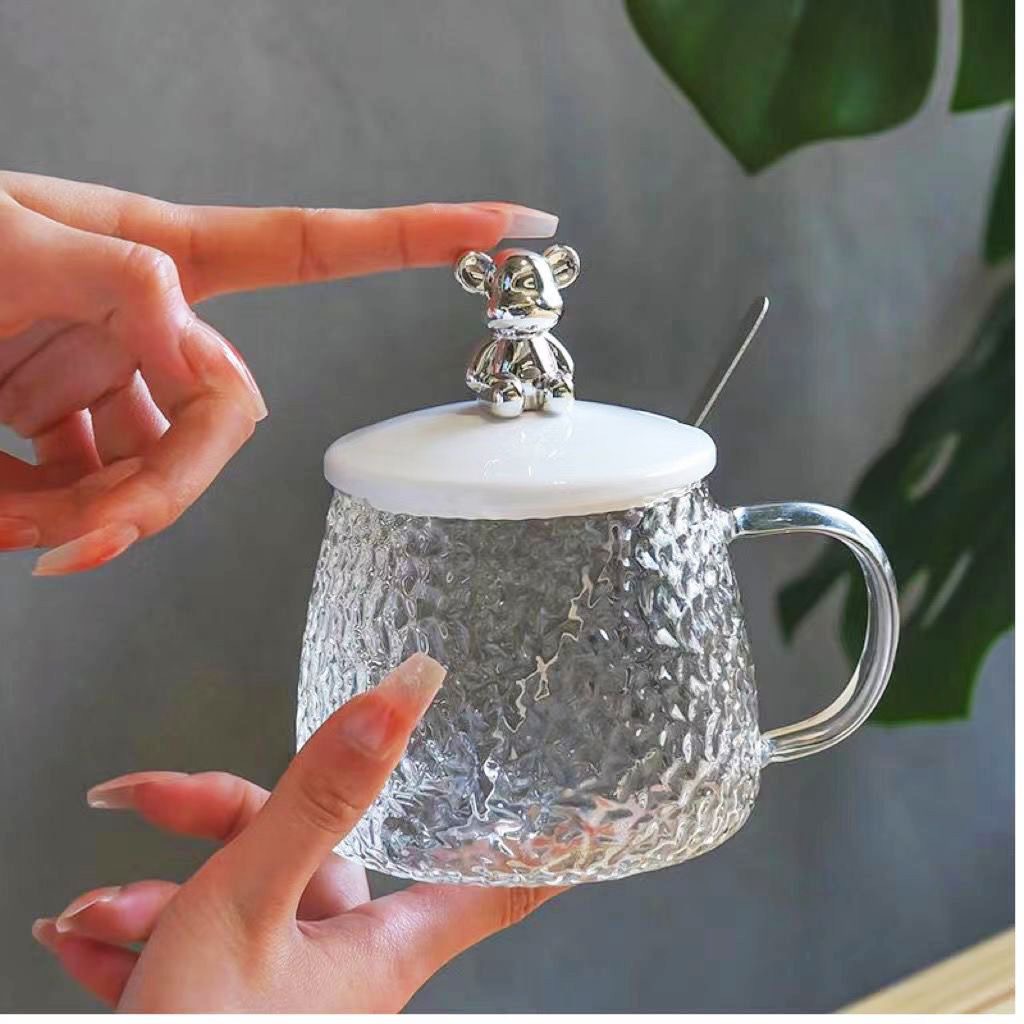 Tazas personalizadas al por mayor logotipo impresa taza de agua taza de oso taza de apertura taza de eventos pequeños regalos taza de agua de bienestar