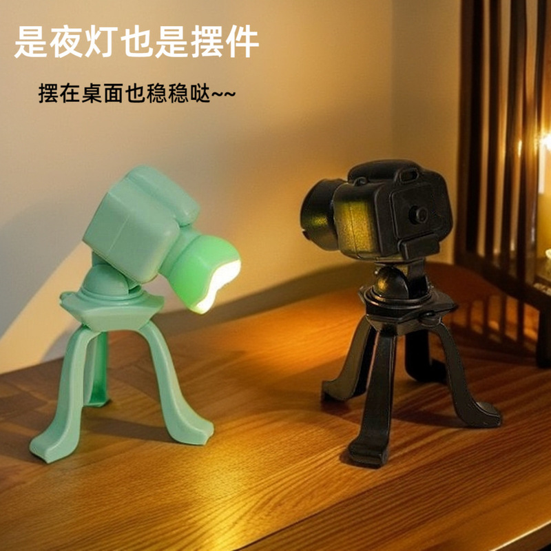 Creative camera night light led electronic candle light student dormitory reading light decorative toys desktop ornaments Creative camera night light led electronic candle light student dormitory reading light decorative toys desktop ornaments
