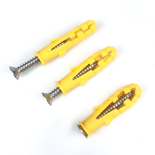 Small yellow croaker plastic expansion tube expansion screw inner expansion plug bolt expansion plug rubber plug 6/8 self-tapping screw matching