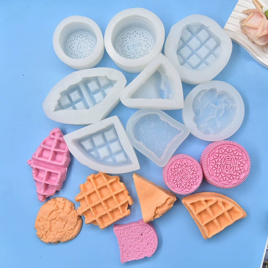 Waffle triangle cake cookie Oreo sandwich cookie shape baking cake mousse silicone mold