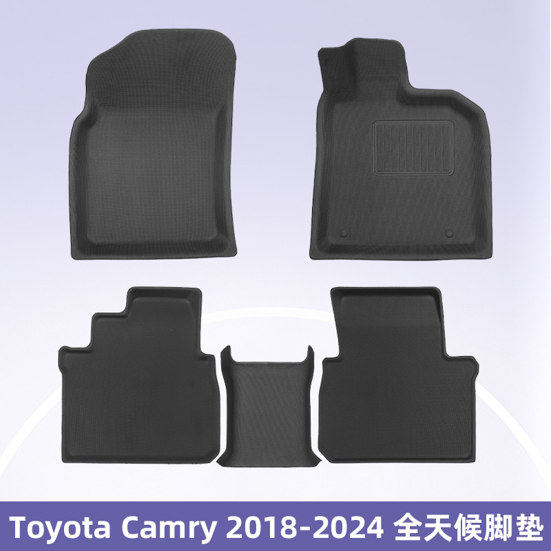 Aplicable para Toyota Camry combustible 18 - 25 timón derecho 3D todo el tiempo material XPE coche cojín de pie caja trasera