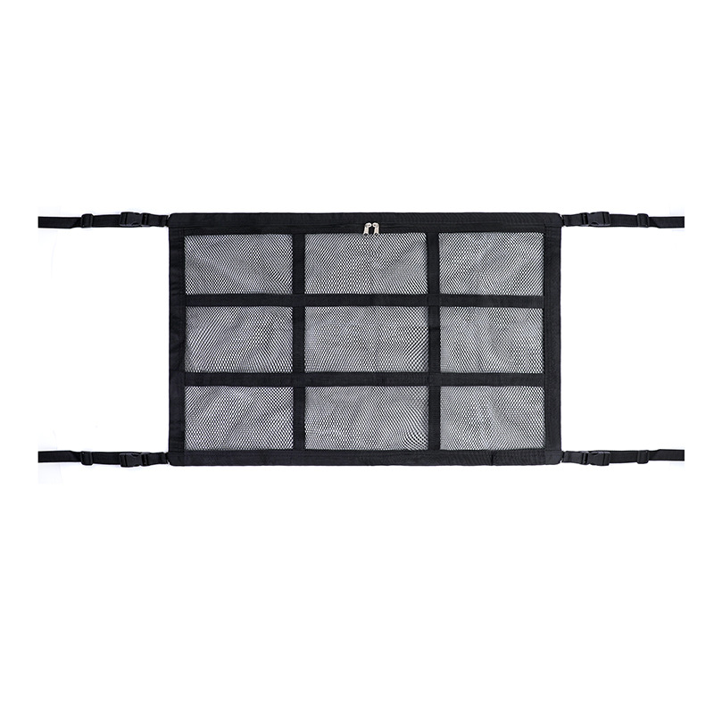 Caja de almacenamiento de red de almacenamiento de techo de automóvil Red de almacenamiento de techo de automóvil Bolsa de red de equipaje colgante Bolsa de almacenamiento de automóvil