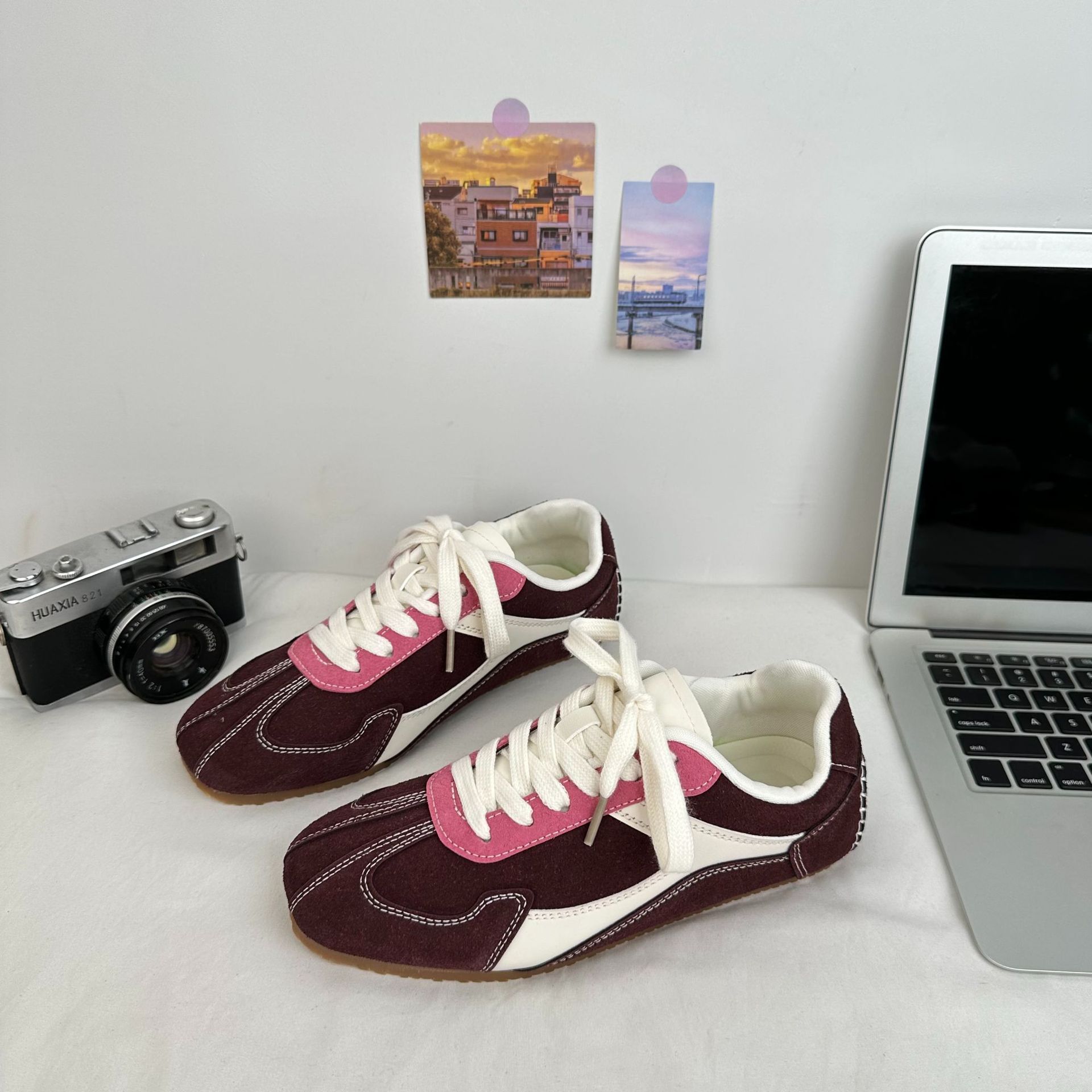 Zapatos americanos de entrenamiento alemán para mujeres zapatos casuales versátiles in tide 2024 otoño ligero zapatos agam zapatos deportivos cómodos A9846