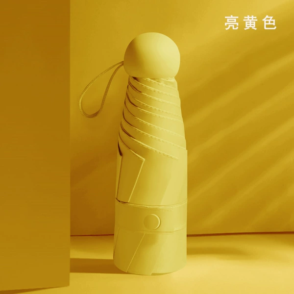 6 Bone Capsule Umbrella-Bright Yellow