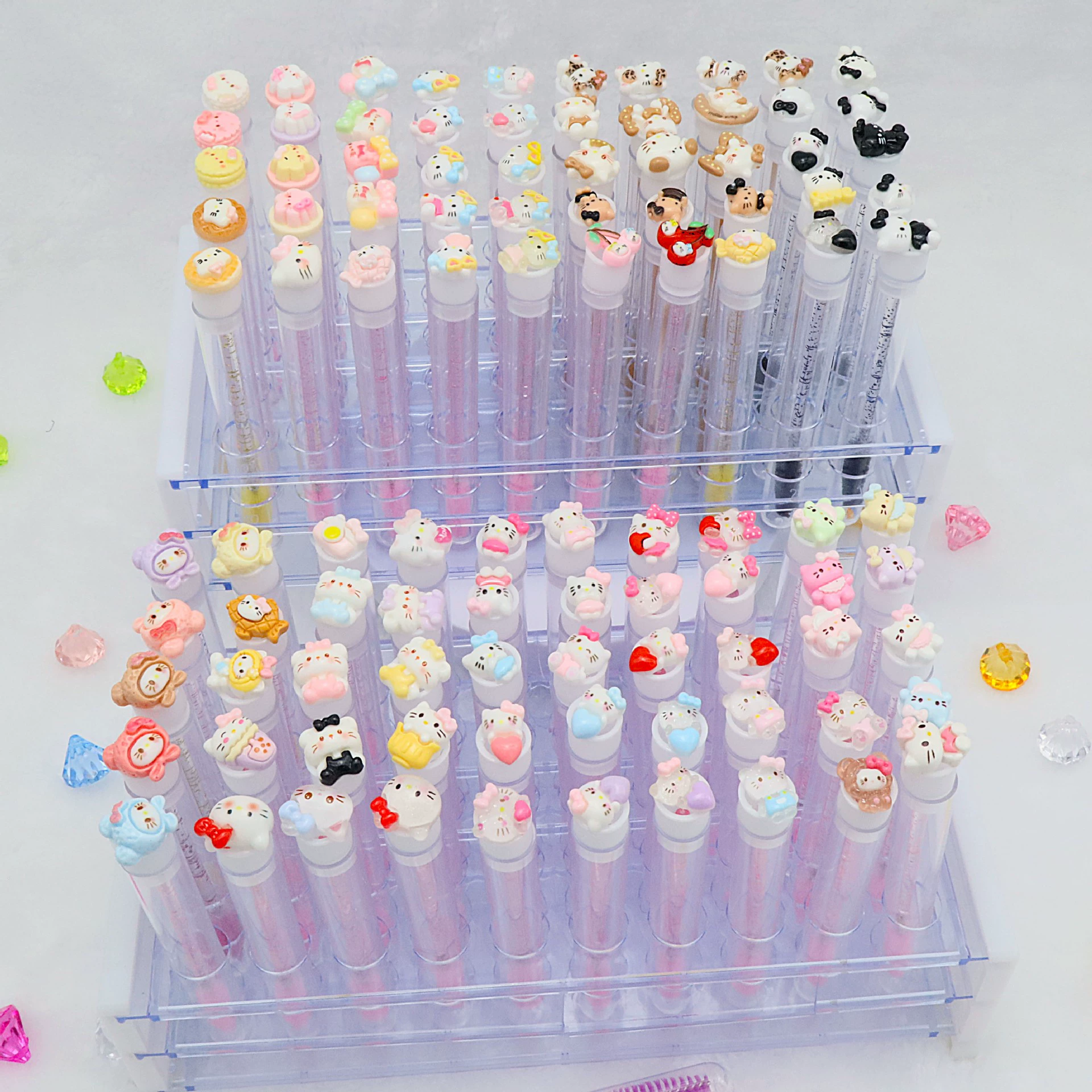 Eyelash Brush (Hello Kitty) Cartoon Mascara Wand, 11.3 cm, assorted character toppers