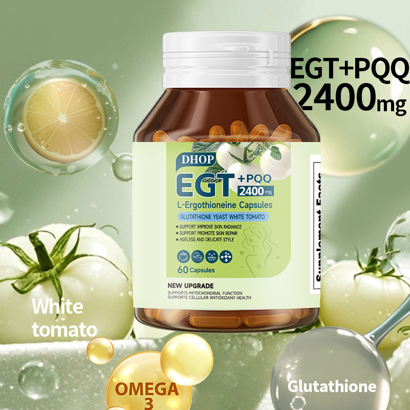 60 Capsules of Ergothioneine in Stock, Popular Cross-Border Product, White Tomato Glutathione Etg+Pqq for Brightening and Anti-Aging 60 Capsules of Ergothioneine in Stock, Popular Cross-Border Product, White Tomato Glutathione Etg+Pqq for Brightening and Anti-Aging