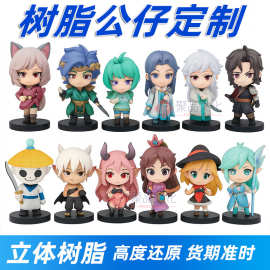 定制手办摆件饰品小萌粒公仔盲盒桌面树脂摆件工艺品定制公仔女生