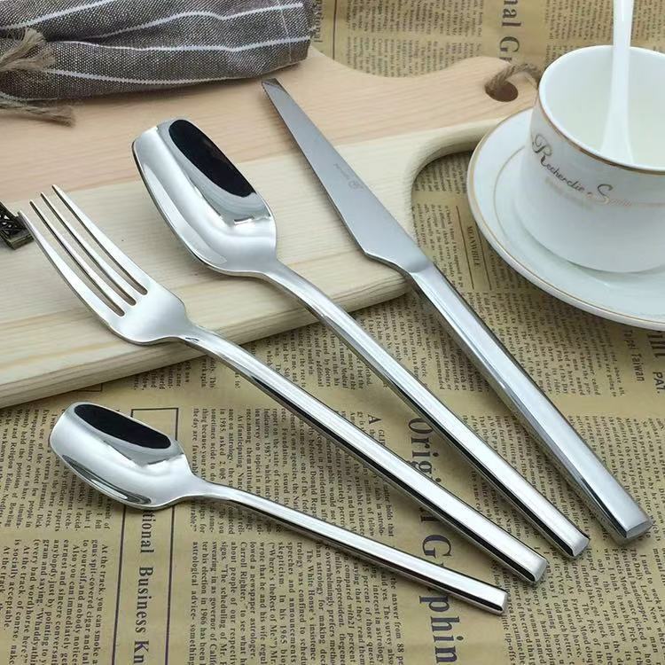 German Yayoda Knife, Fork and Spoon Three-Piece Set Western Restaurant High-End Tableware Stainless Steel Knife and Fork Set for Steak
