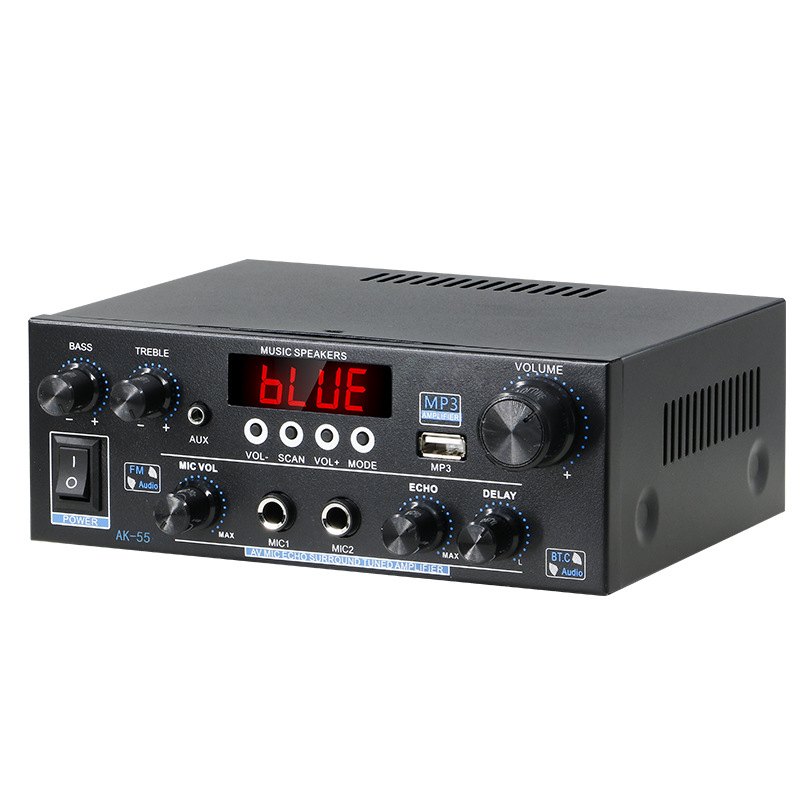 Цифровой HiFi усилитель AK-55 с плоской вилкой