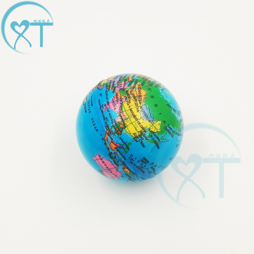 Cross-border manufacturer children's sports toys pressure ball pu foam sponge elastic ball 6.3cm PU globe vent