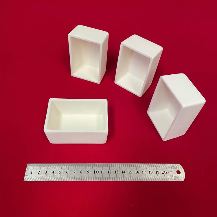 99氧化铝 90*60*40mm 可配盖 矩形刚玉舟 长方形刚玉坩埚