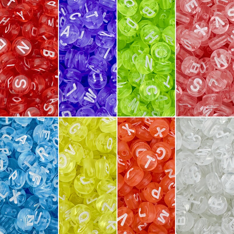 4*7mm Letter Beads Transparent Colorful Monochrome Acrylic English Beads Loose Beads Friendship Bracelet DIY Jewelry Accessories 4*7mm Letter Beads Transparent Colorful Monochrome Acrylic English Beads Loose Beads Friendship Bracelet DIY Jewelry Accessories