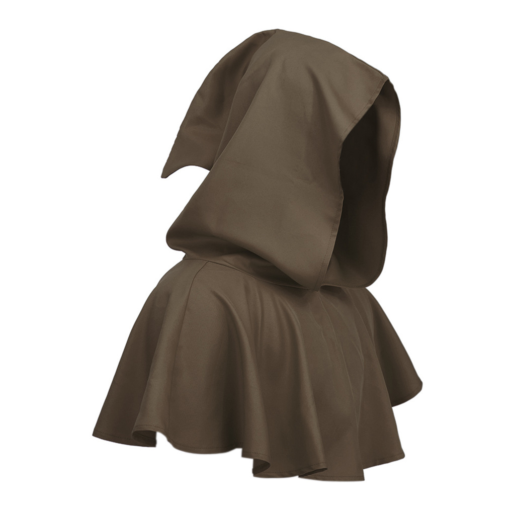 스팟 할로윈 COS 의상 죽음의 망토 중세 후드 망토 의상 중세 마법사 스님 의상