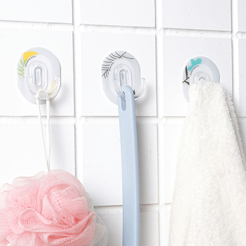 Xiangjia divertido gancho transparente sin costuras detrás de la puerta gancho pegajoso gancho fuerte gancho de plástico multifuncional