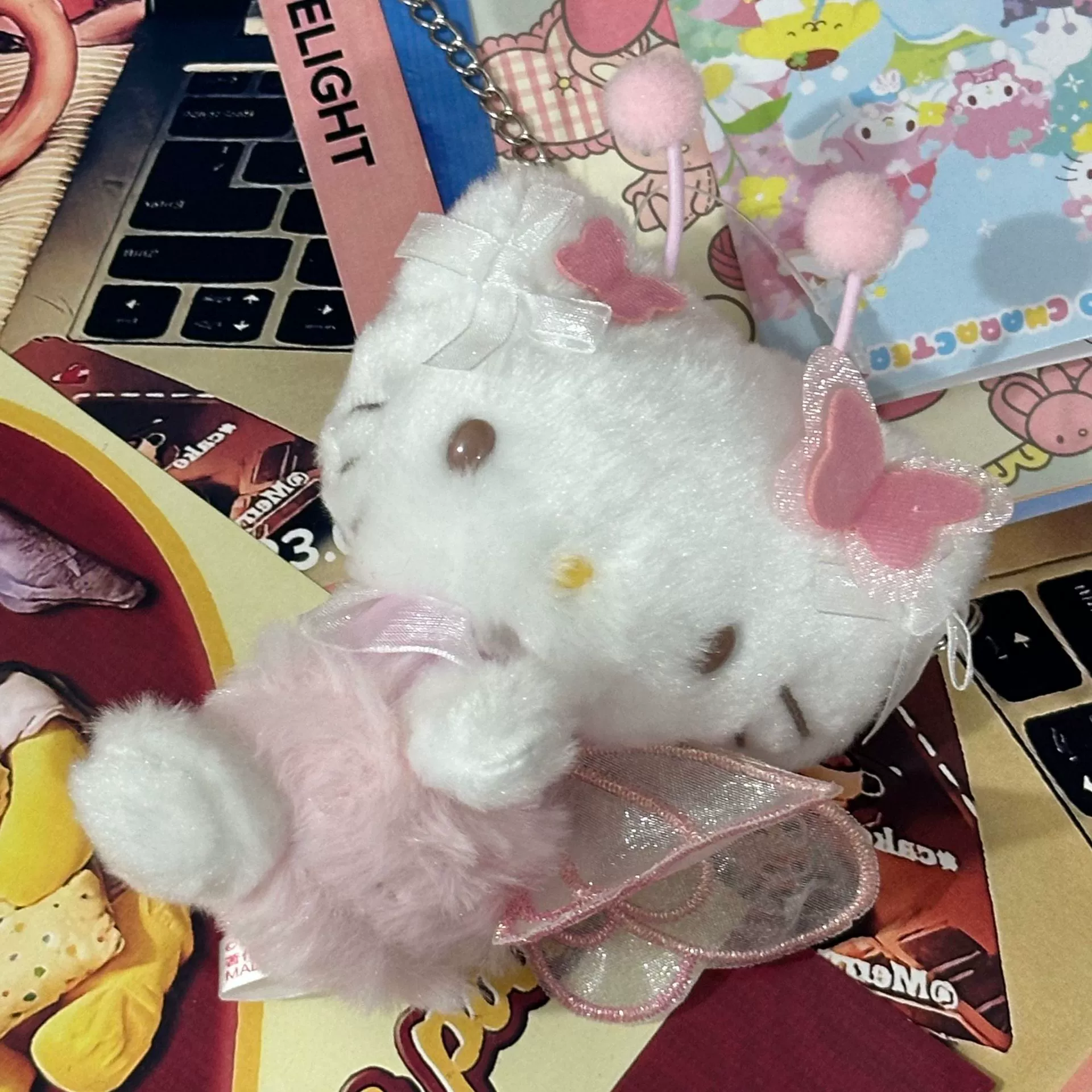 Плюшевая подвеска-брелок для ключей (Hello Kitty) симпатичная кукла, мягкая мини-плюша 10+ вариантов дизайна, подарок 0.038 кг