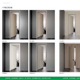 工厂直供套装门免漆门房门静音门室内门门墙一体门柜一体静音王