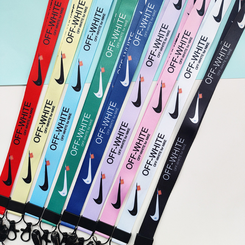 Nike Nike mobile phone lanyard thermal transfer fashion brand anti-lost metal buckle long mobile phone neck rope camera long rope