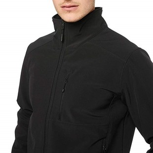 Men's Stand-Up Collar Soft Shell Jacket, Waterproof and Warm Velvet Jacket, Outdoor Mountaineering Jacket, Export Light Board Jacket