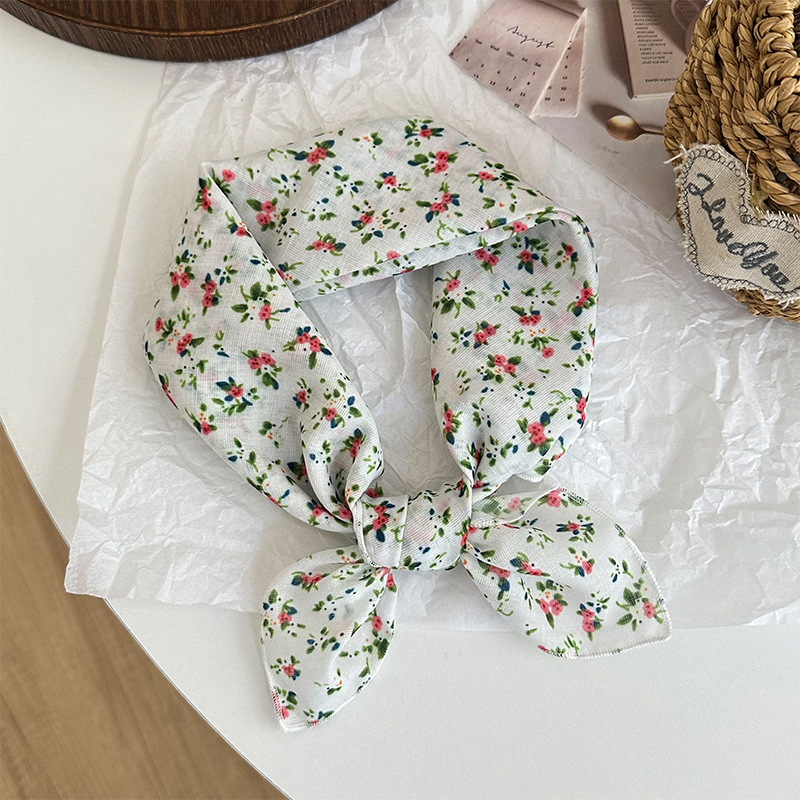 Bufanda de seda, bufanda cuadrada pequeña, bufanda fina, chal pequeño, protector de cuello de anacardo retro, bufanda decorativa, pañuelo en la cabeza, banda para el cabello