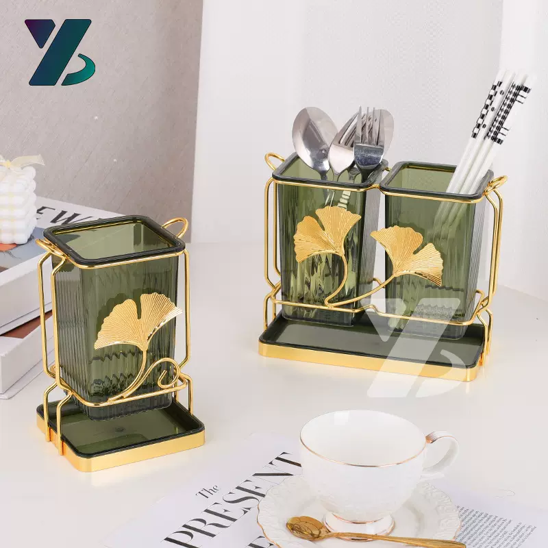 跨境筷子收纳盒筷笼刀叉收纳筒简约餐具收纳置物架厨房沥水筷子筒