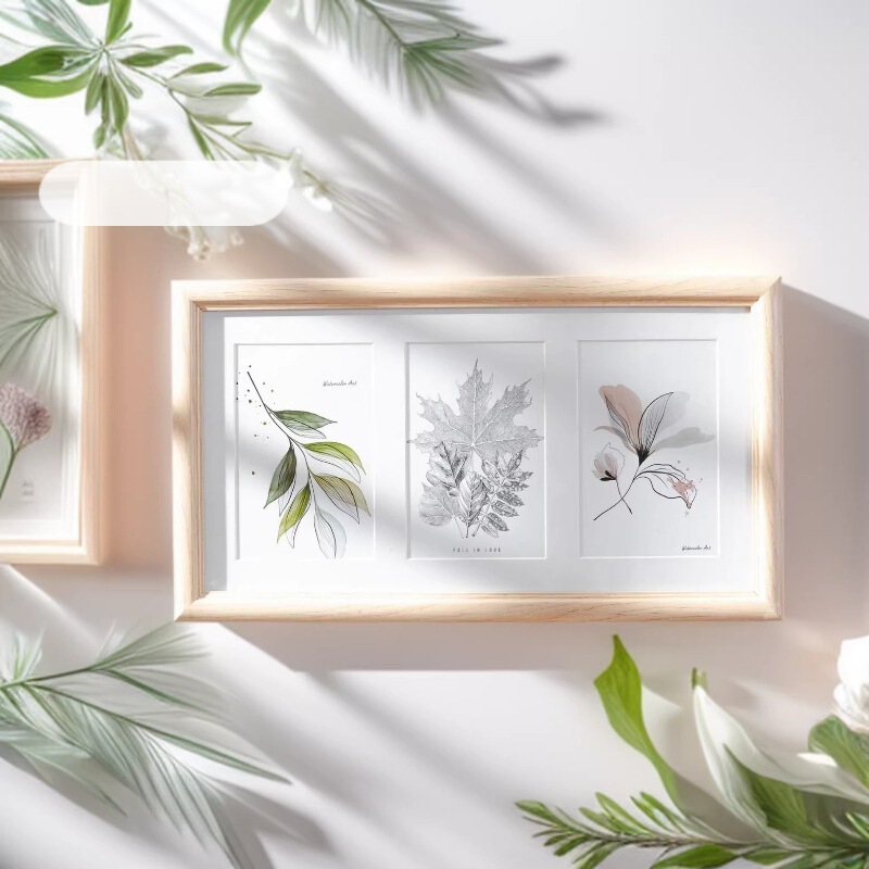 Modern simple composite solid wood table photo frame MDF picture frame 4*6 inch three-hole photo frame Japanese and Korean simple 3 4*6 Modern simple composite solid wood table photo frame MDF picture frame 4*6 inch three-hole photo frame Japanese and Korean simple 3 4*6