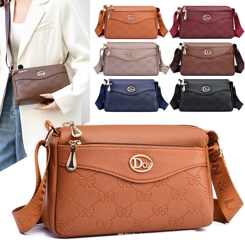 Bolsos de mujer de venta caliente transfronterizos Bolsos de mensajero de mujer rentables Bolsos de madre de mediana edad de un solo hombro de moda de cara suave
