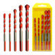 Cross-border overlord drill suit 7pc manufacturers tile drill super hard tungsten steel alloy glass marble steel drilling