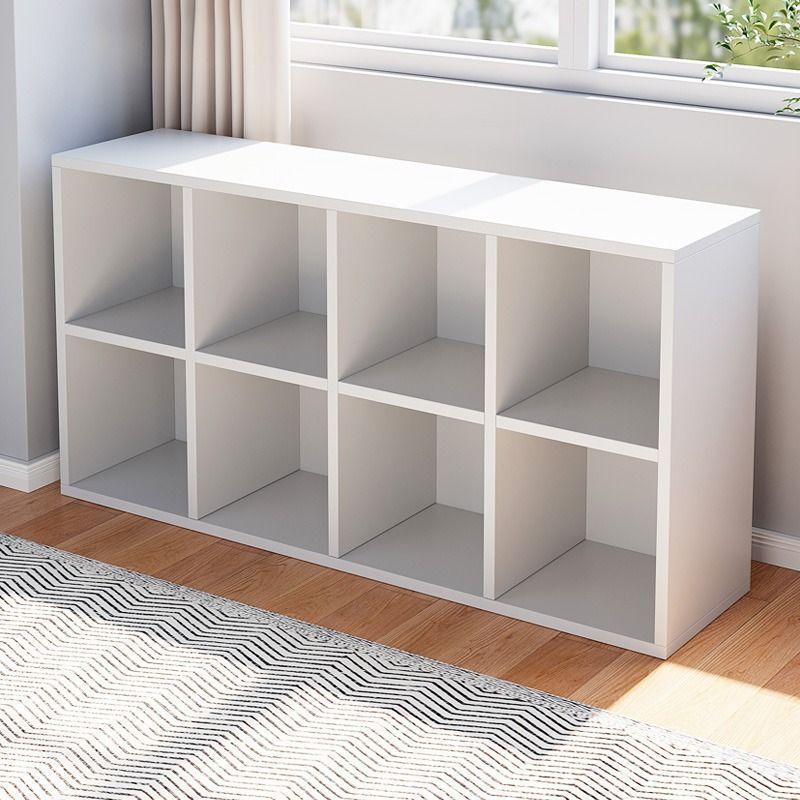 Household Bookcase Wall-Mounted Integrated Storage Cabinet Living Room Storage Cabinet Balcony Storage Cabinet Combination Grid Cabinet Sofa Side Cabinet