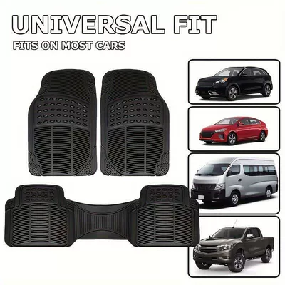 Directly from the manufacturer, PVC anti-slip and dirt-resistant car floor mats suitable for all seasons, universal fit, easy to clean