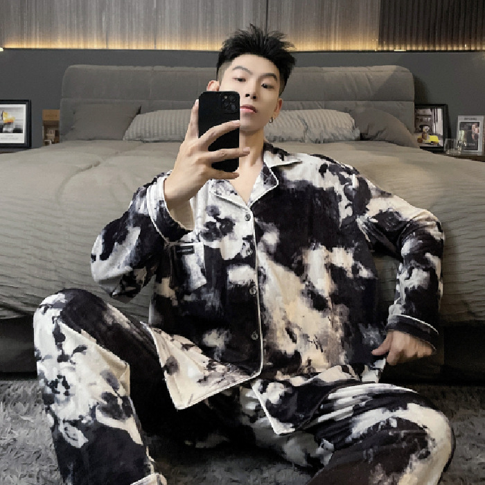 98158-7 플러스 사이즈 아일랜드 벨벳 파자마