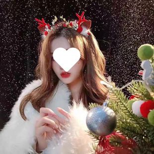 Deer Horn Headwear Mori Super Fairy Cyber Celebrant Luminous Fawn Elf Shooting Christmas Hair Accessories Luminous Headband