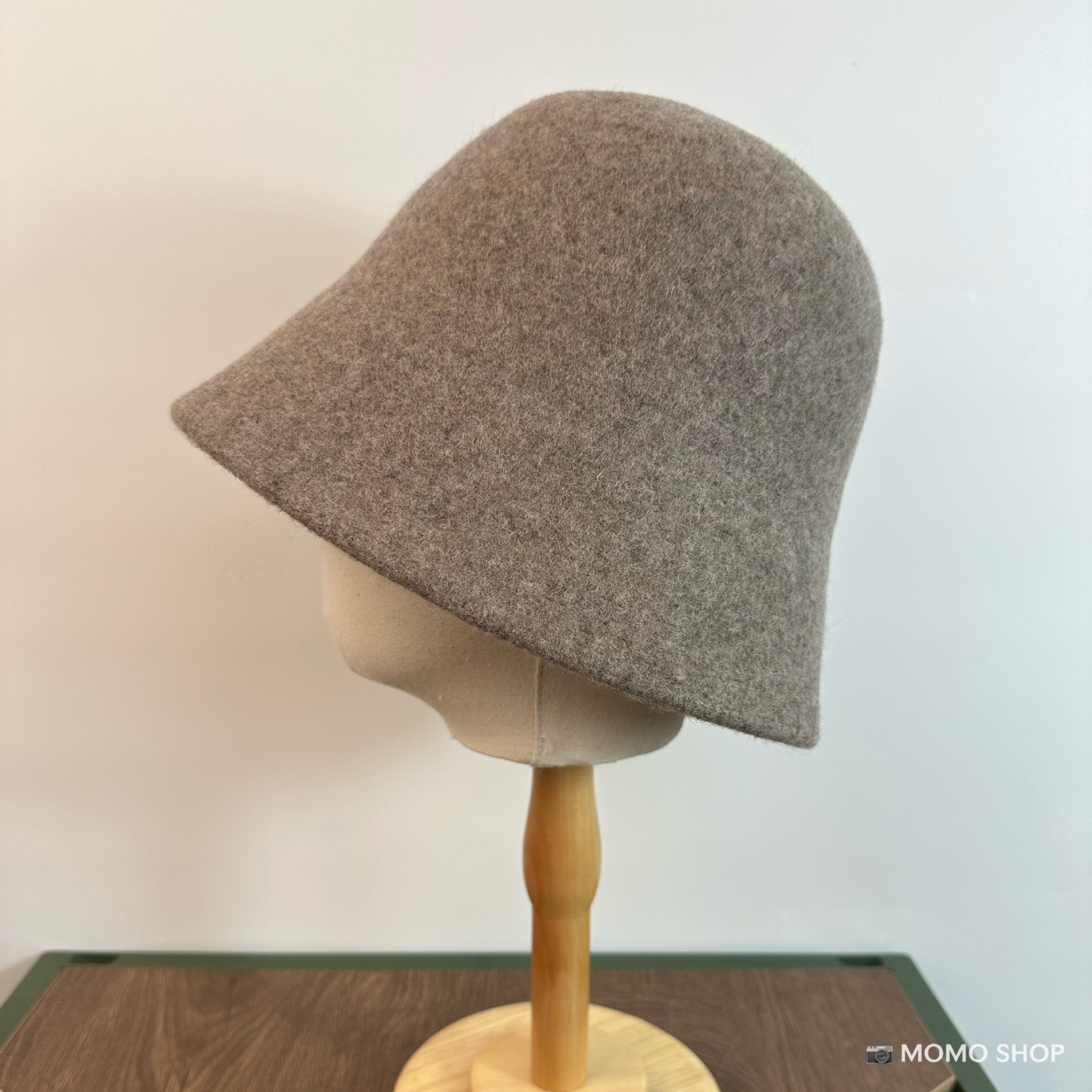Australian Wool Bucket Hat For Women Autumn Winter Luxury High-End Face-Slimming Warm British Style Hat - Thumbnail 7