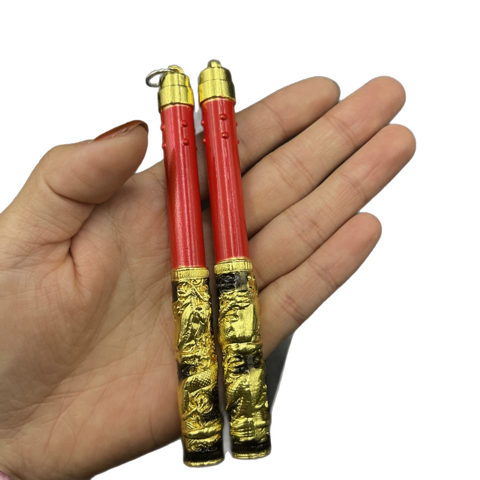 Нежа Шэньлун Нунчакус Peace Elite Game Flame Knife Cold Front Metal Crafts Ornaments Model Gift Box Pack