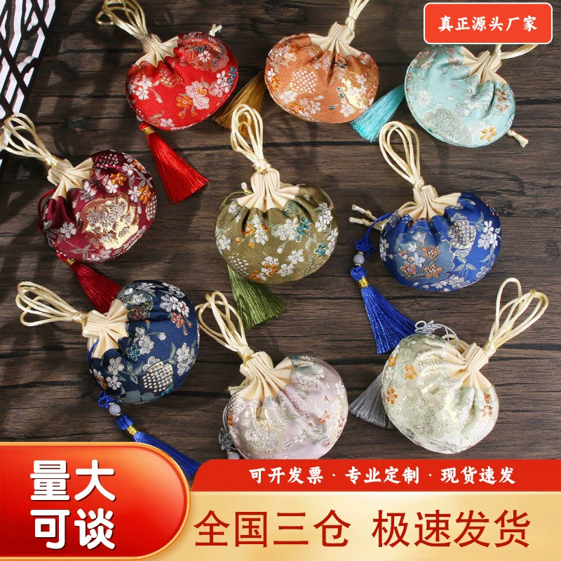 Ароматизированный мешочек, мешочек для ханьфу, пустой мешочек, украшение в китайском стиле, День девятого сентября, древний стиль ханьфу, портативное средство от комаров, мешочек с золотой нитью.